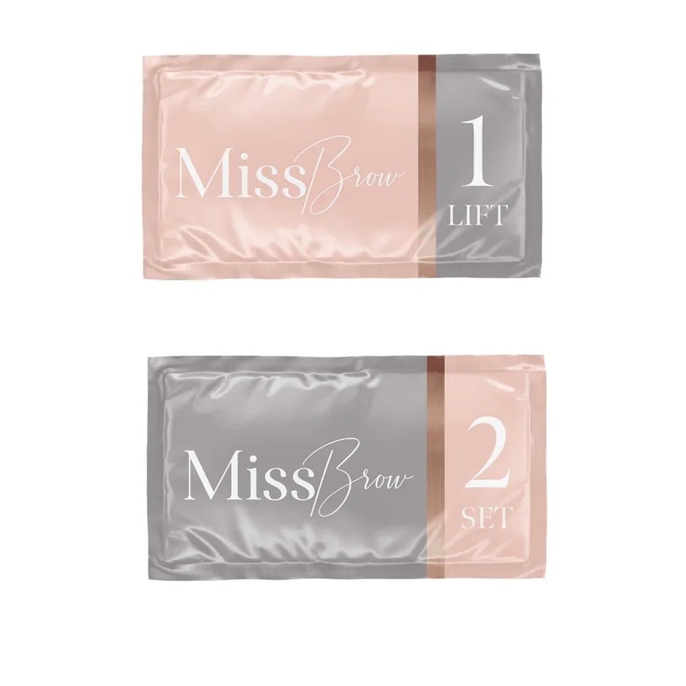 Miss Brow Home Brow Lamination Gift Set with Tools & Brow Care Serum