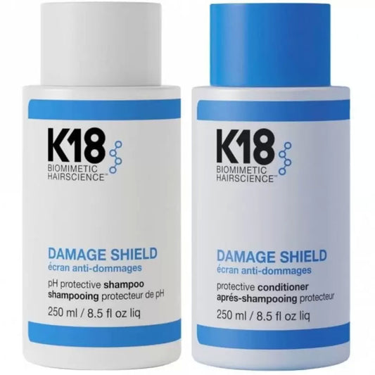 K18 DAMAGE SHIELD pH Protective Shampoo & Conditioner Bundle 250ml