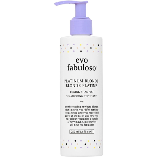 EVO Fabuloso Platinum Blonde Toning Shampoo 250ml