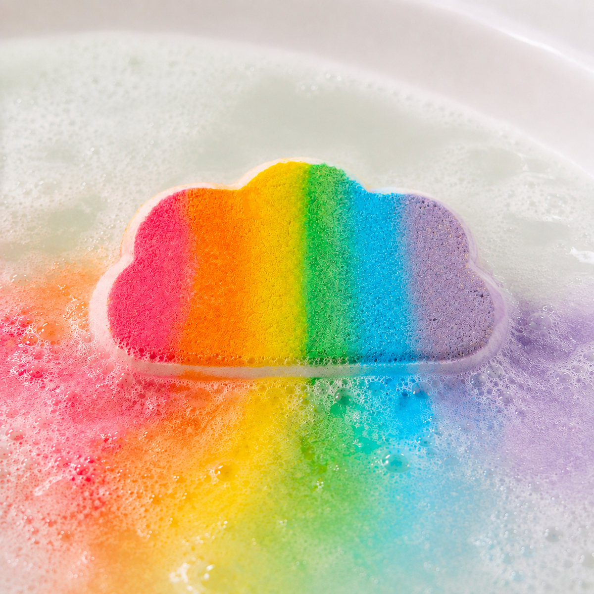 Soul and Soap Jumbo Rainbow Cloud Bath Bomb 200g