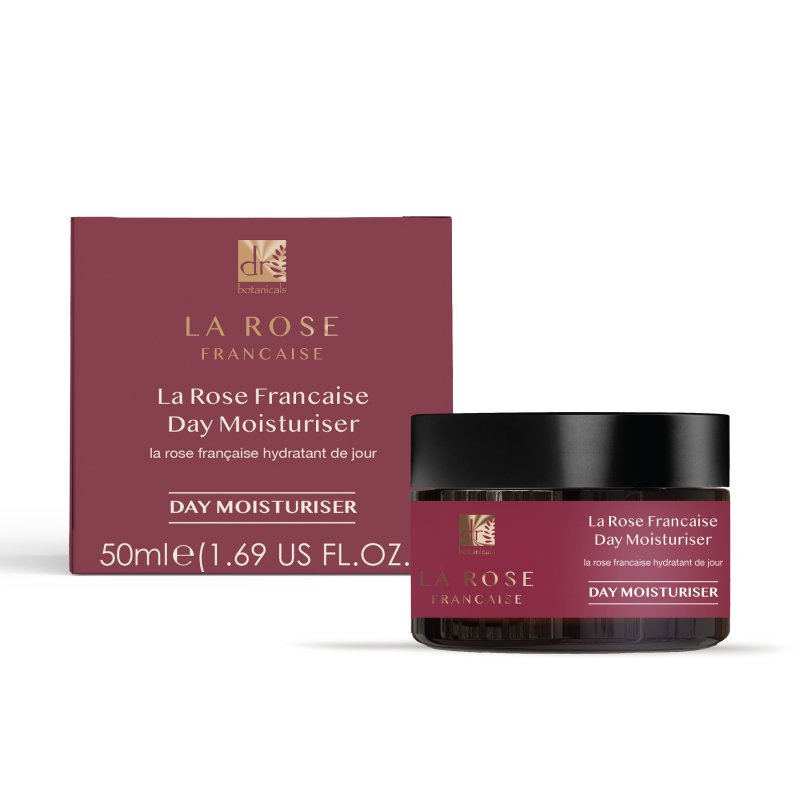 La Rose Française Day Moisturiser packaging on a white background