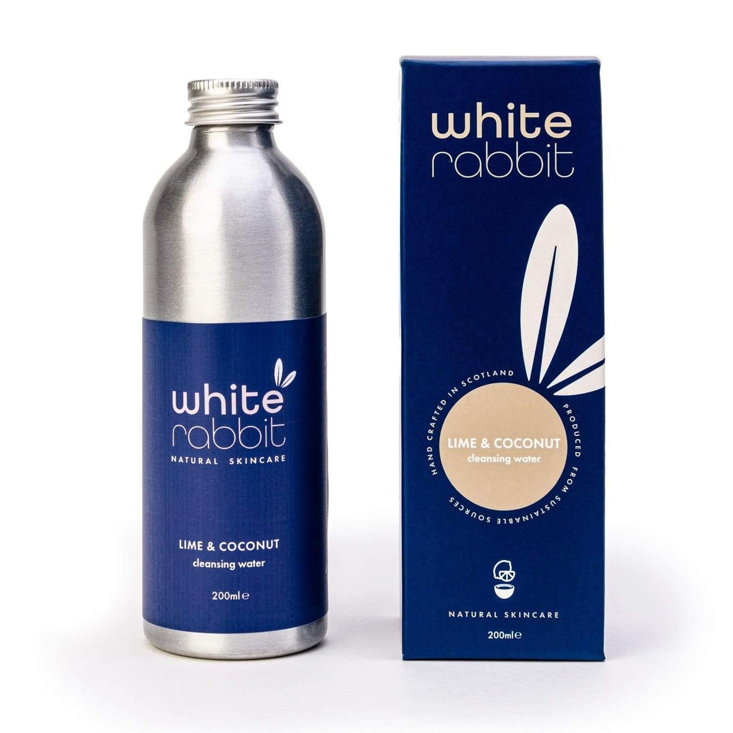 White Rabbit skincare product bottle and packaging on a white background