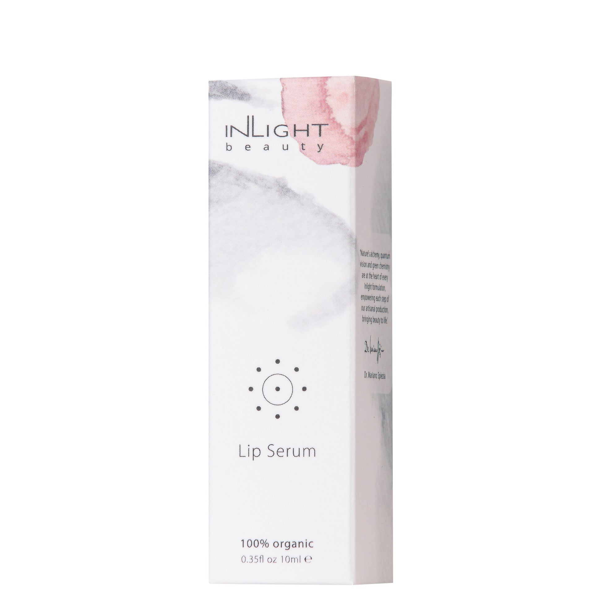INLIGHT beauty lip serum packaging on a white background
