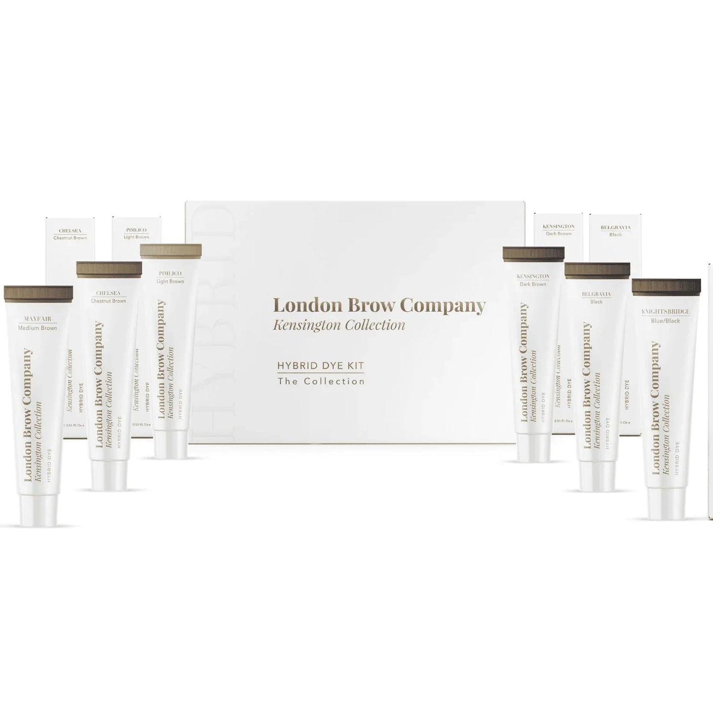 London Brow Hybrid Dye Full Collection — 6 Shades