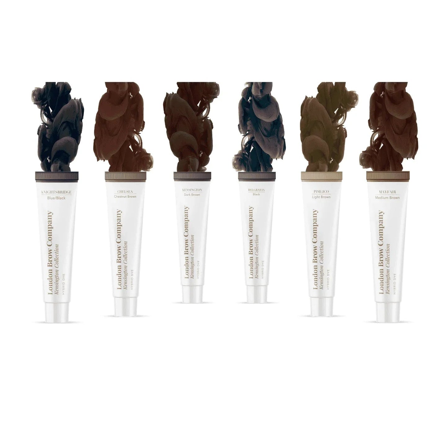 London Brow Hybrid Dye Full Collection — 6 Shades