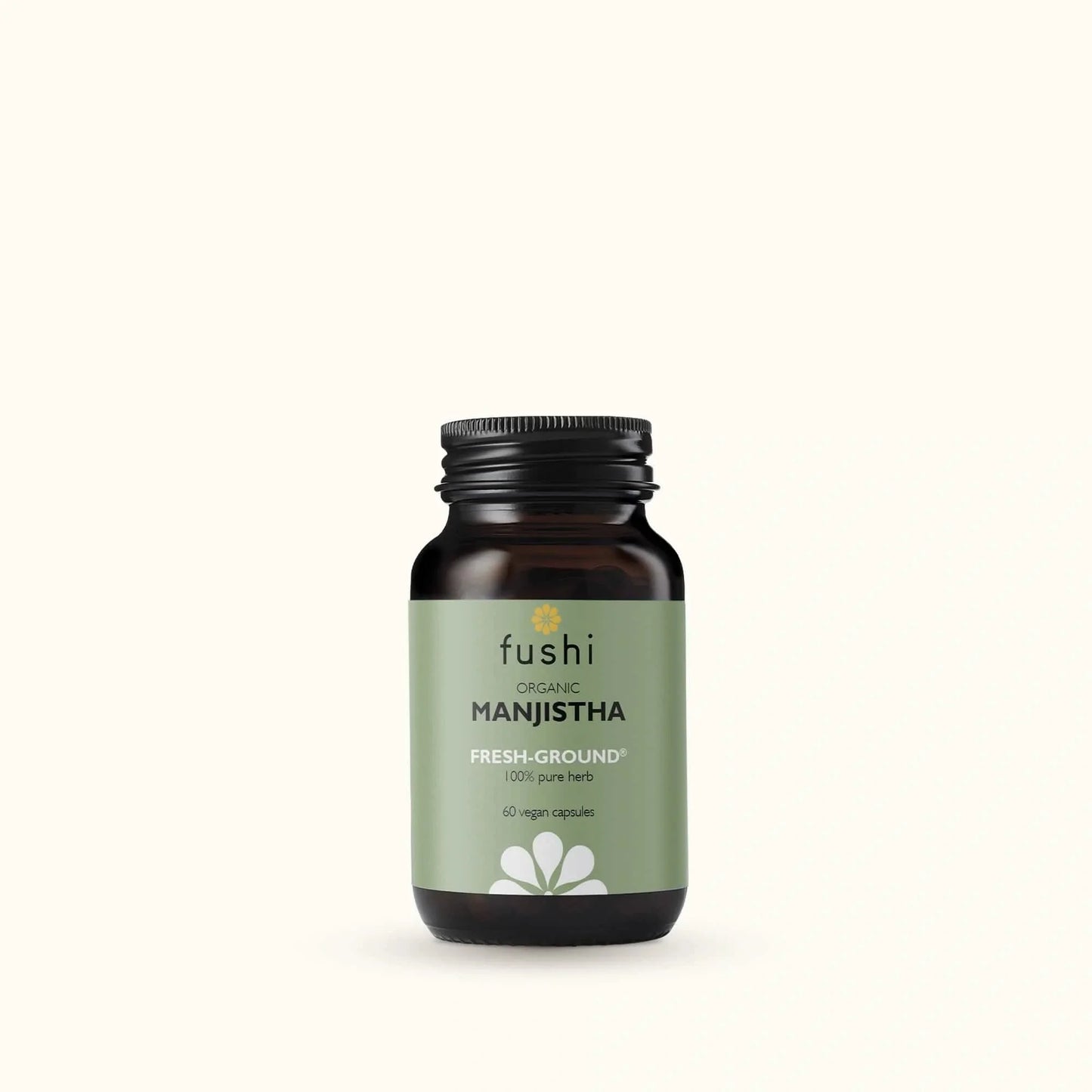 Fushi Brahmi supplement bottle on a white background