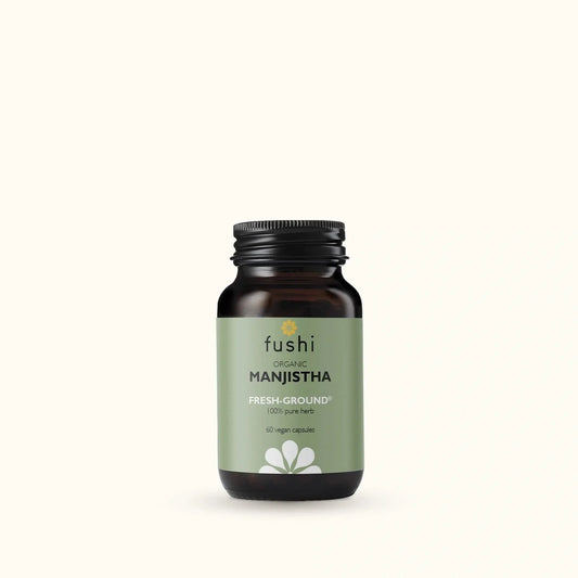 Fushi Brahmi supplement bottle on a white background