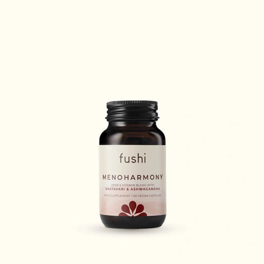 Fushi Meno Harmony Herbal Blend Supplement 60 Capsules on a white background