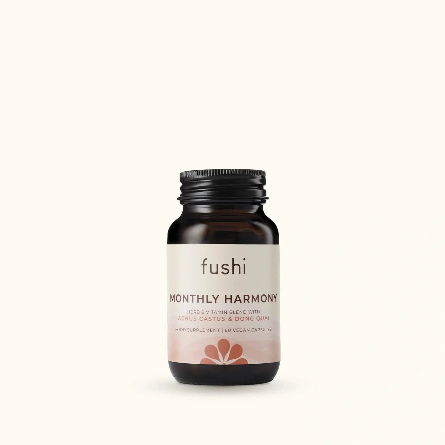 Fushi Monthly Harmony supplement bottle on a white background