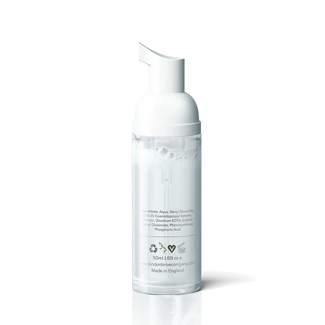 London Brow Natural Eyebrow & Eyelash Foaming Shampoo Cleanser 50ml