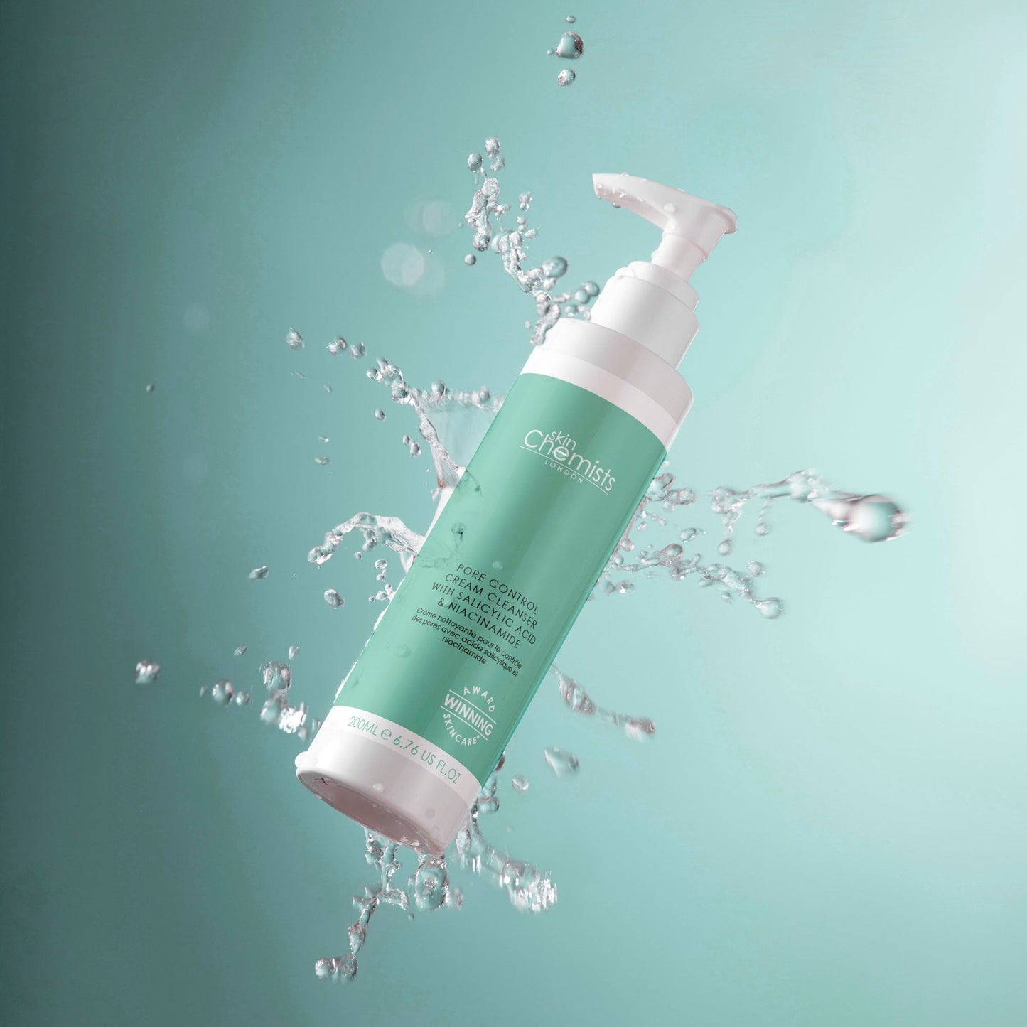 skinChemists Pore Control Cream Cleanser with Salicylic Acid & Niacinamide 200ml