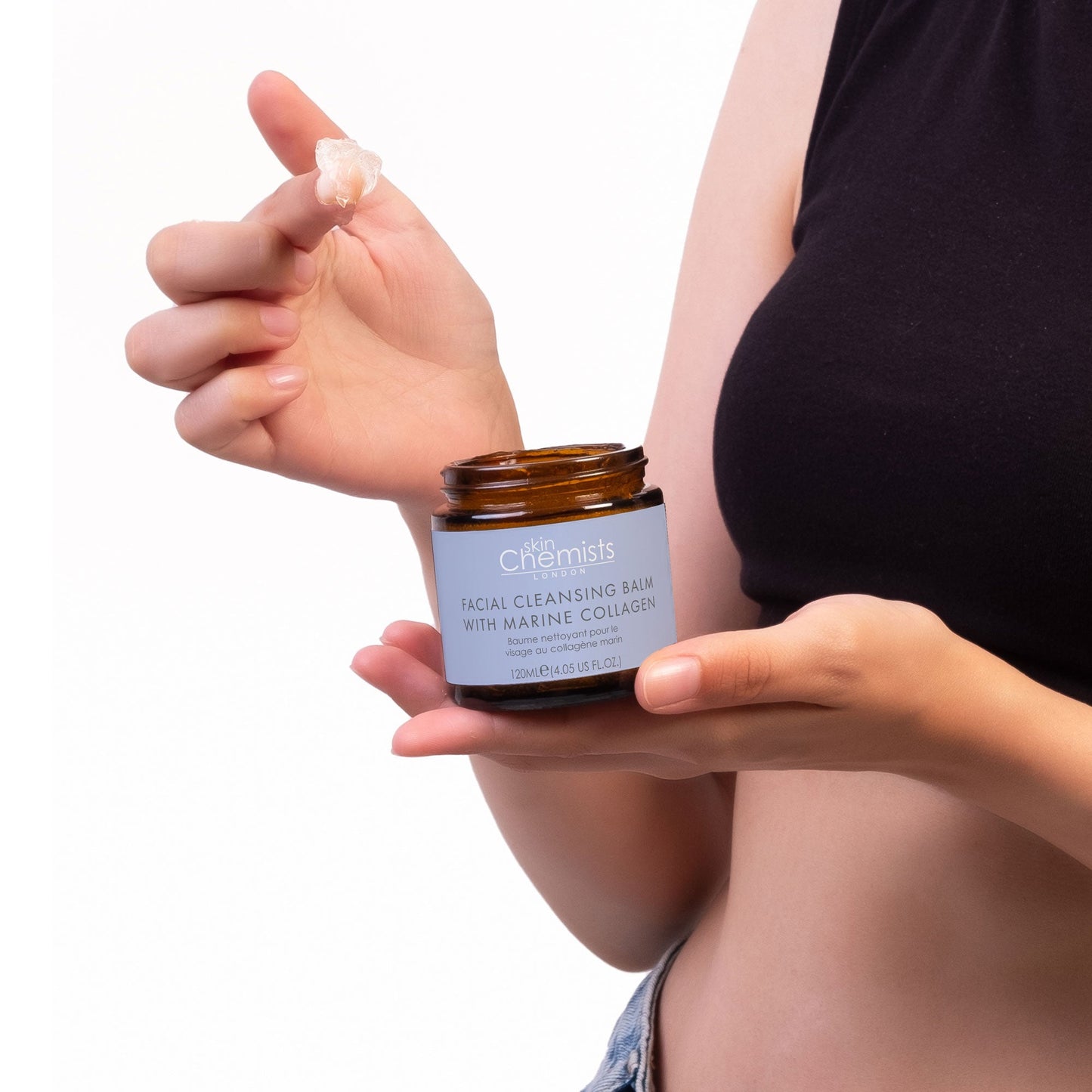 skinChemists Cleansing Balm with Marine Collagen 120ml