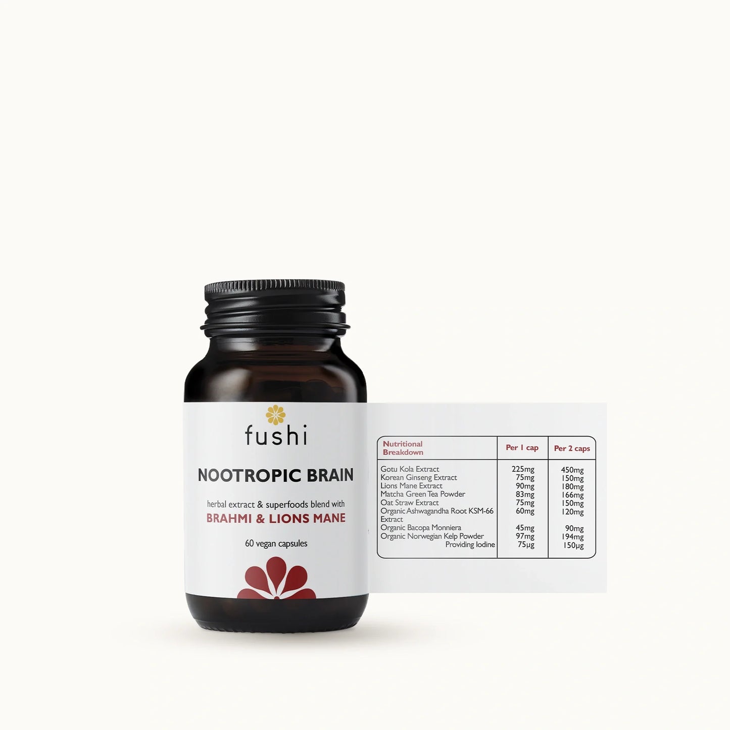 Fushi Nootropic Brain Blend 60 Capsules