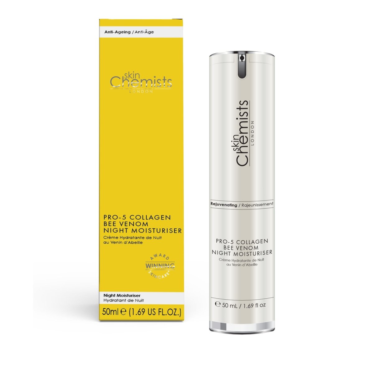 skinChemists Pro-5 Collagen Bee Venom Night Moisturiser 50ml