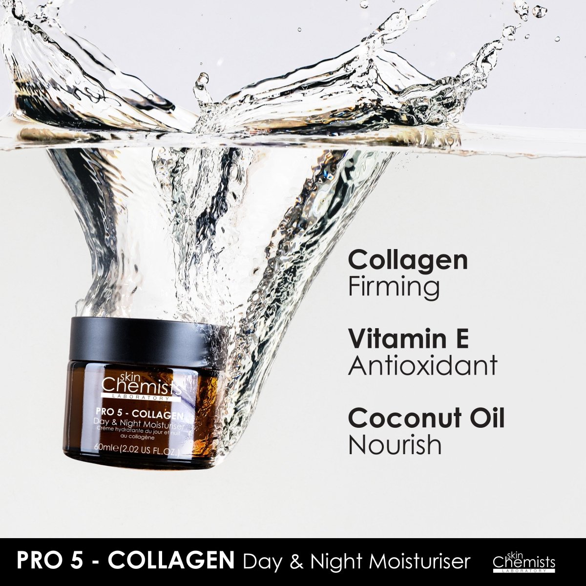 skinChemists Pro-5 Collagen Day And Night Moisturiser 60ml