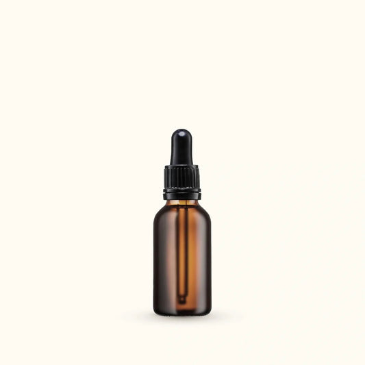 Fushi Reusable Amber Glass Dropper Bottle 30ml