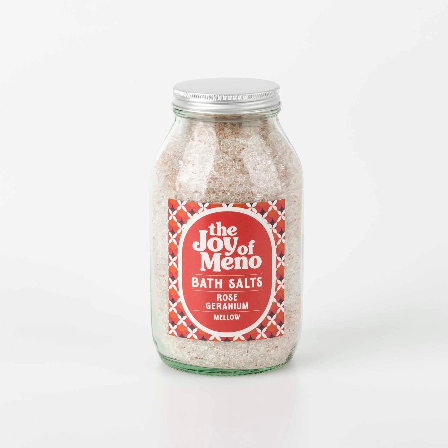 The Joy of Meno Mellow Bath Salts Rose Geranium 500ml