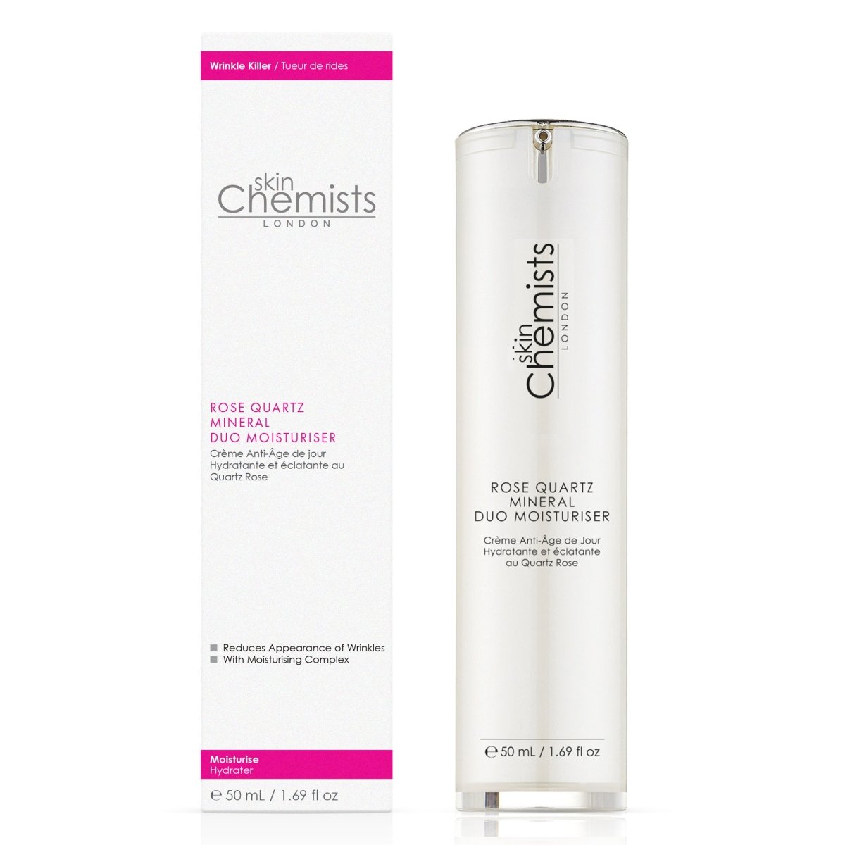 skinChemists Rose Quartz Duo Moisturiser 50ml