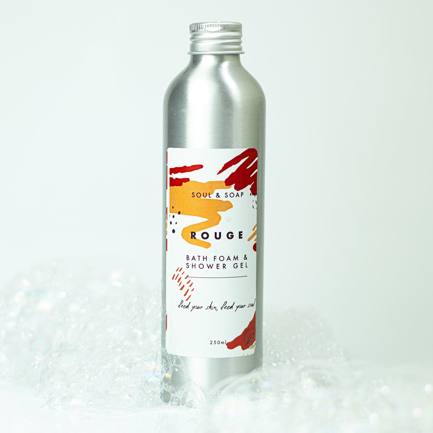 Soul and Soap Rouge Bath Foam & Shower Gel 250ml