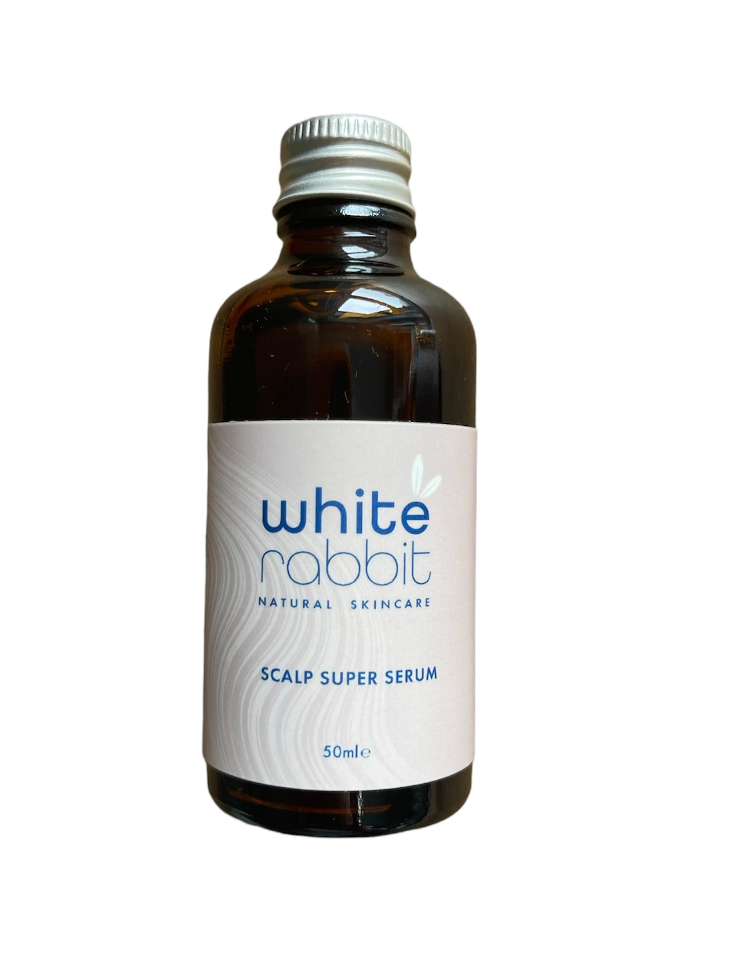 Bottle of White Rabbit Scalp Super Serum on a white background