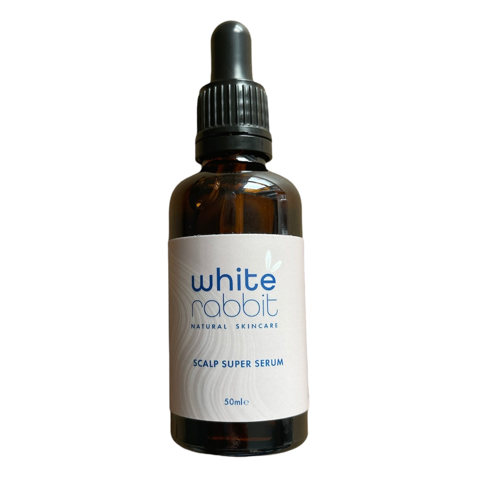 Bottle of White Rabbit Scalp Super Serum on a white background