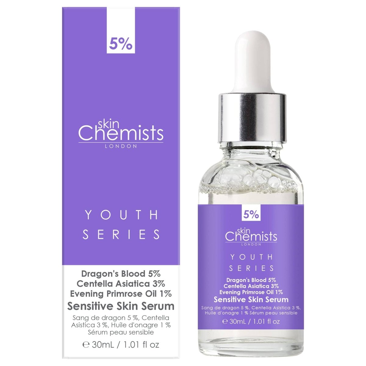 skinChemists Rose and Lavender Intensive Night Therapy Eye Serum 15ml