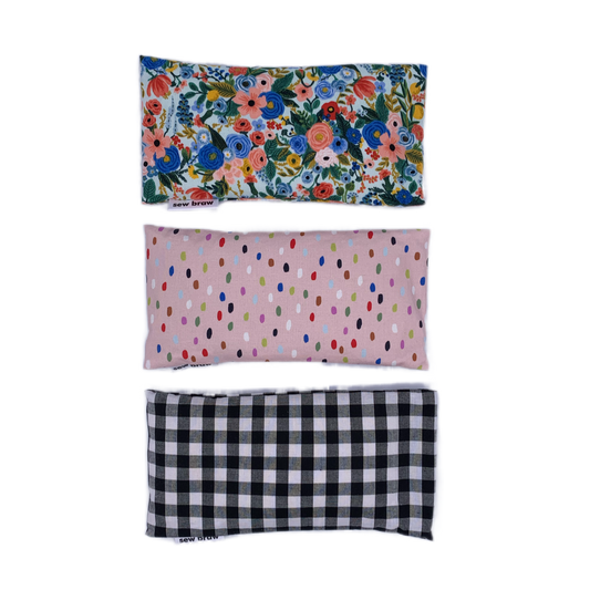 Eye Pillow Filled with Lavender | Organic Flaxseed & Lavender