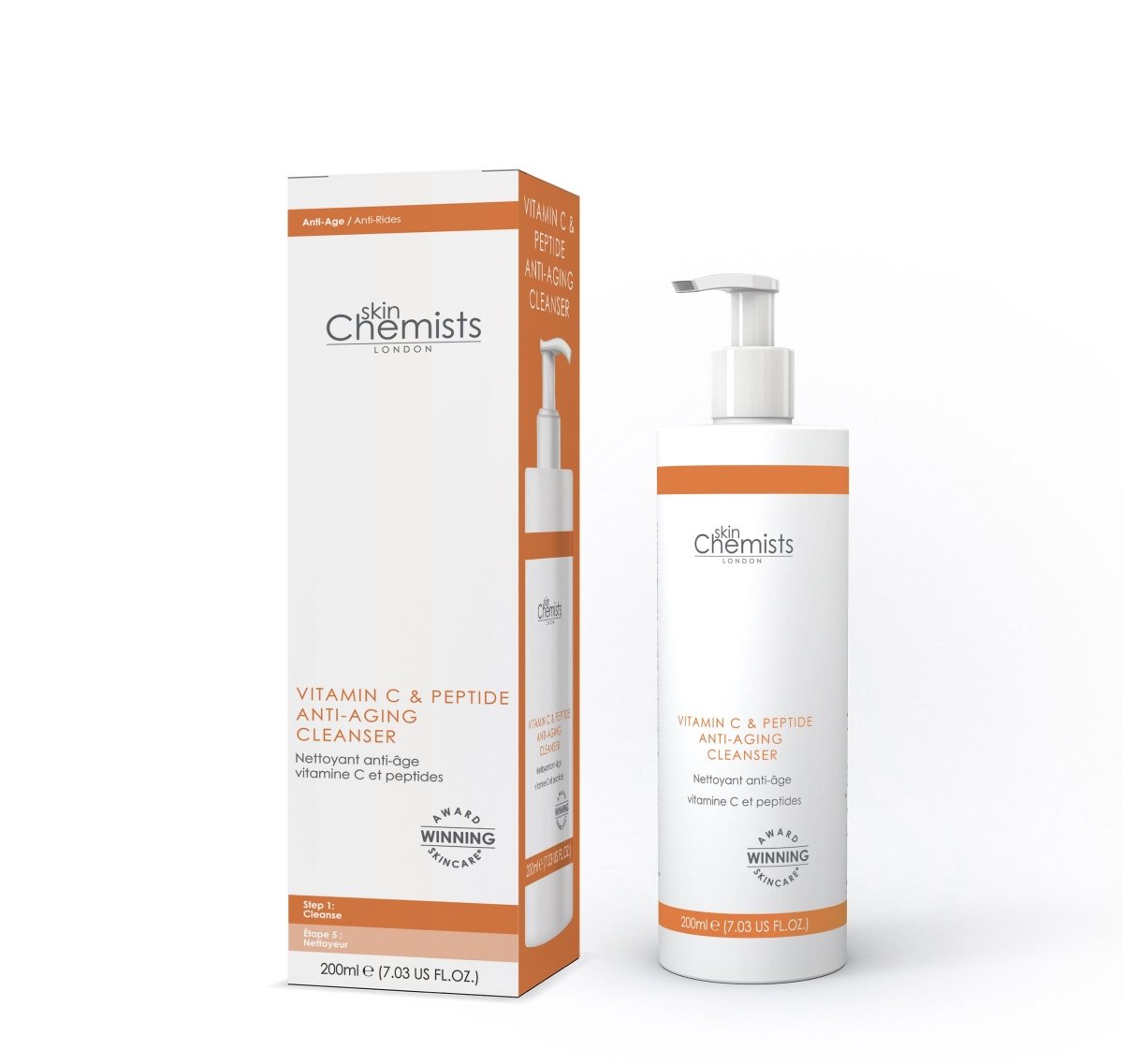 skinChemists Vitamin C & Peptide Cleanser 200ml