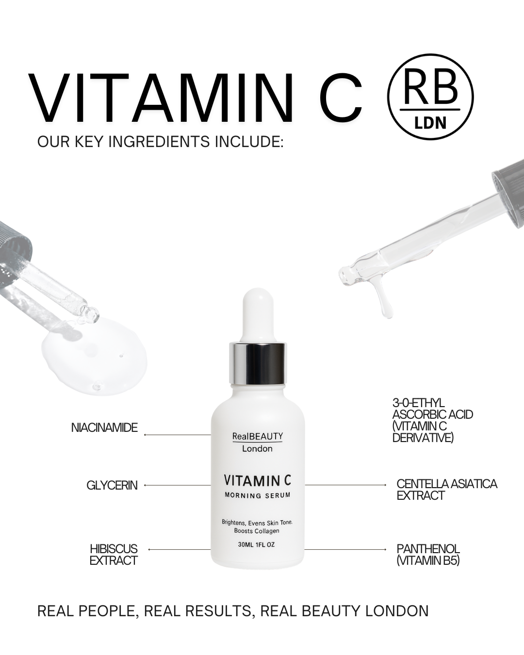 Real Beauty London - Morning Vitamin C Serum 30ml