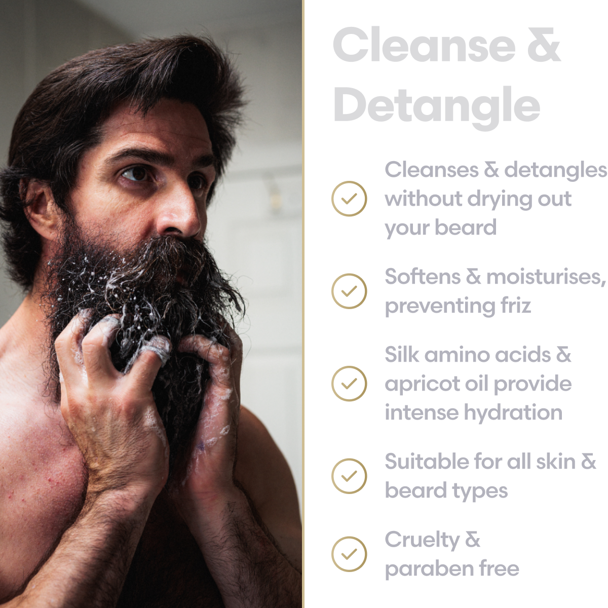 Beard cream sampler kit contents