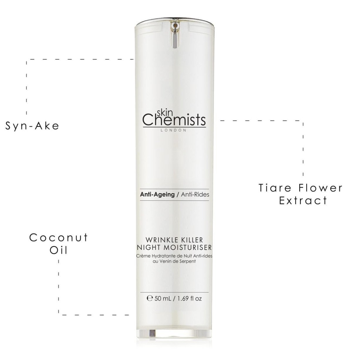 skinChemists Wrinkle Killer Night Moisturiser 50ml